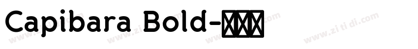 Capibara Bold字体转换